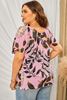 Picture of PLUS SIZE TROPICAL PRINT BLOUSE
